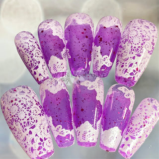 Predesigned Lace Love Press on Gel Nails ($CAD)