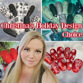 Christina's Holiday Press On Nail Design Choice
